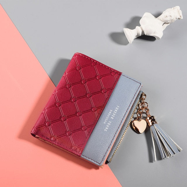 Doren Pink Leather Wallet